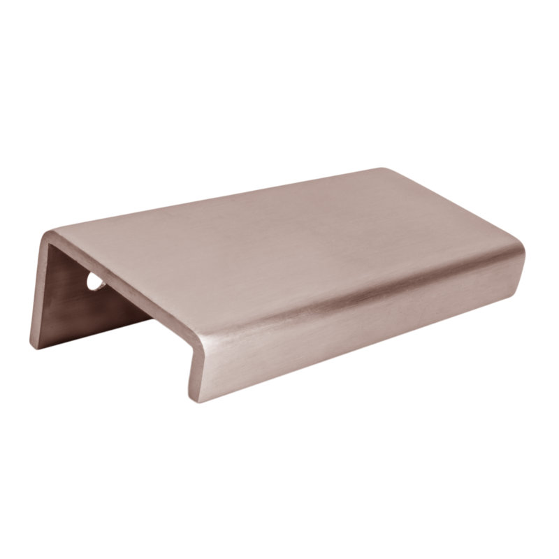 Modern Cabinet Finger Edge Pull, 2.17, Satin Stainless Steel