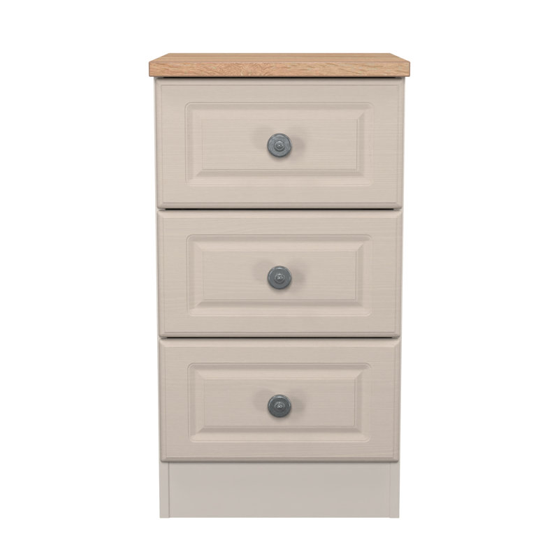 Arpelar 37cm W Manufactured Wood Bedside Table, Beige