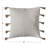 Tassels Reversible Throw Pillow