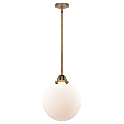 Nouveau 2 - Alphonsa - 1 Light 10" Stem Hung Mini Pendant - Bulb Not Included