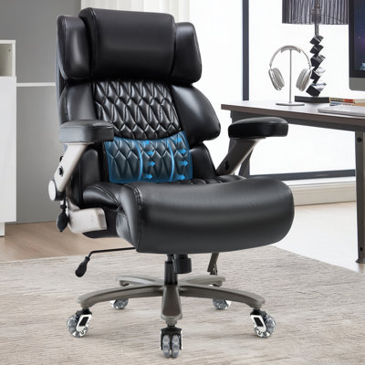 Heavy Duty Big And Tall Leather Executive Office Chair Adjustable Ergonomic Desk Chair