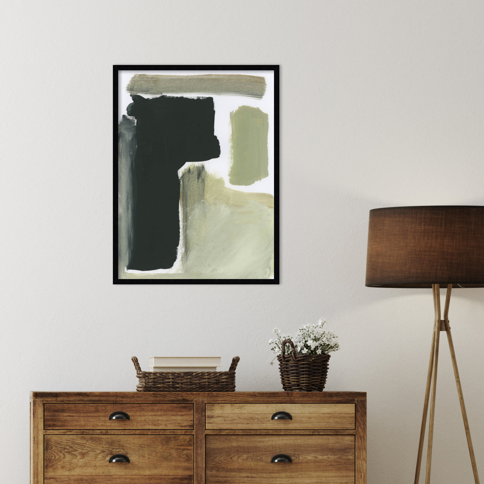 Cleve "Total" Print by Dan Hobday, Black, 33" H x 25" W