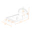 Lit plateforme tapissier arc-en-ciel avec tiroir-1754057489