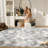 Shag Area Rug 8x10 for Living Room Modern Machine Washable Woven Shag Gray Rug with Non-slip Backing for Bedroom Home Decor-126676829