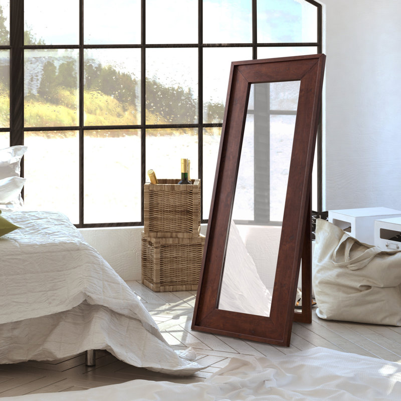 Erwann Wood Flat Floor Mirror