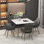 Fung Marble Top Metal Base Dining Table-2012168399