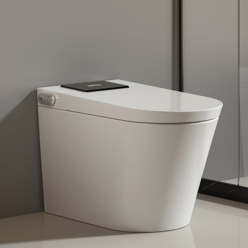 Smart Bidet Toilet With Eco Mode, Self-Cleaning Nozzle, Easy Install, High Water-Flow Wide Cleaning, Soft Close, Auto Flush