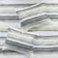 Literie en seersucker jaune double / grand - 8 pièces avec bourre, édredon imprimé à rayures grises et aquarelles, coussins décoratifs discrets
