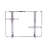Mirrored Console Table With Storage And X-Shaped Base | Gift Idea