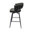 Ensemble de 2 tabourets de bar en cuir technique brun clair de 28 po. Structure pivotante à 360 °, tabouret de comptoir rembourré avec dossier pour îlot de cuisine en cuir brun clair de 28 po. Fabrication. Tabouret, revêtement doux, mousse-213430181