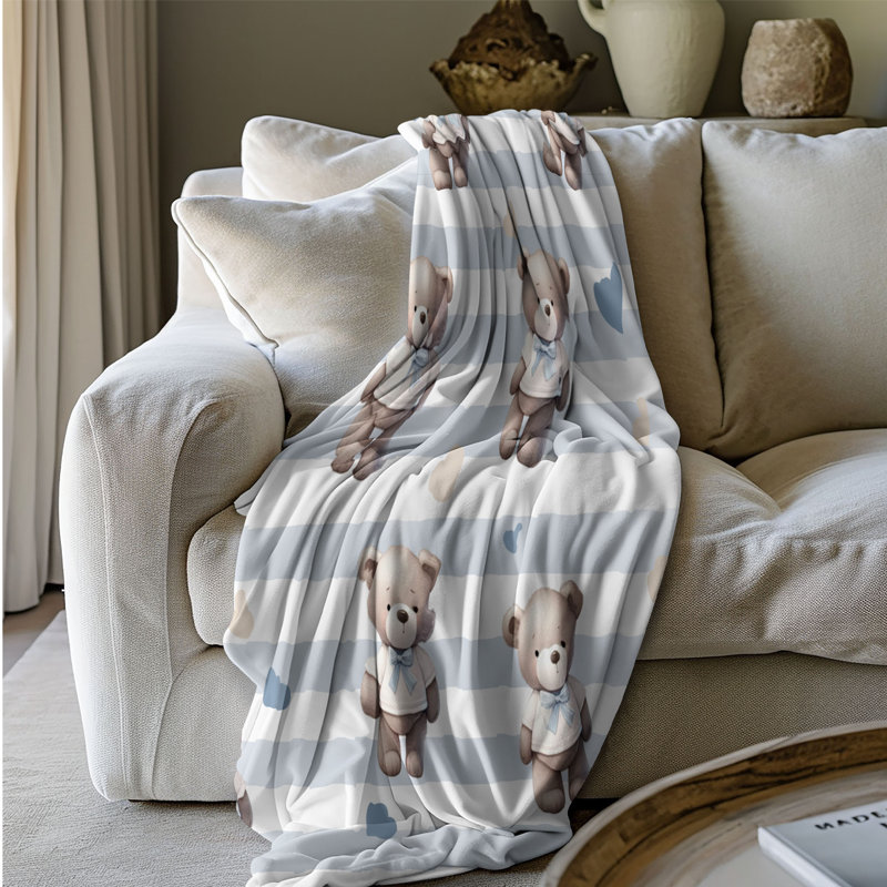 Teddy Plush - 1 pièce Sherpa Premium, Grand lit