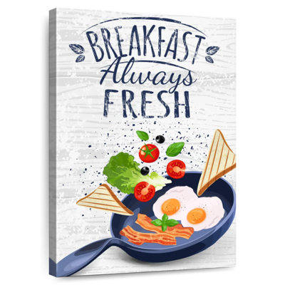 Breakfast Always Fresh Wall Sign