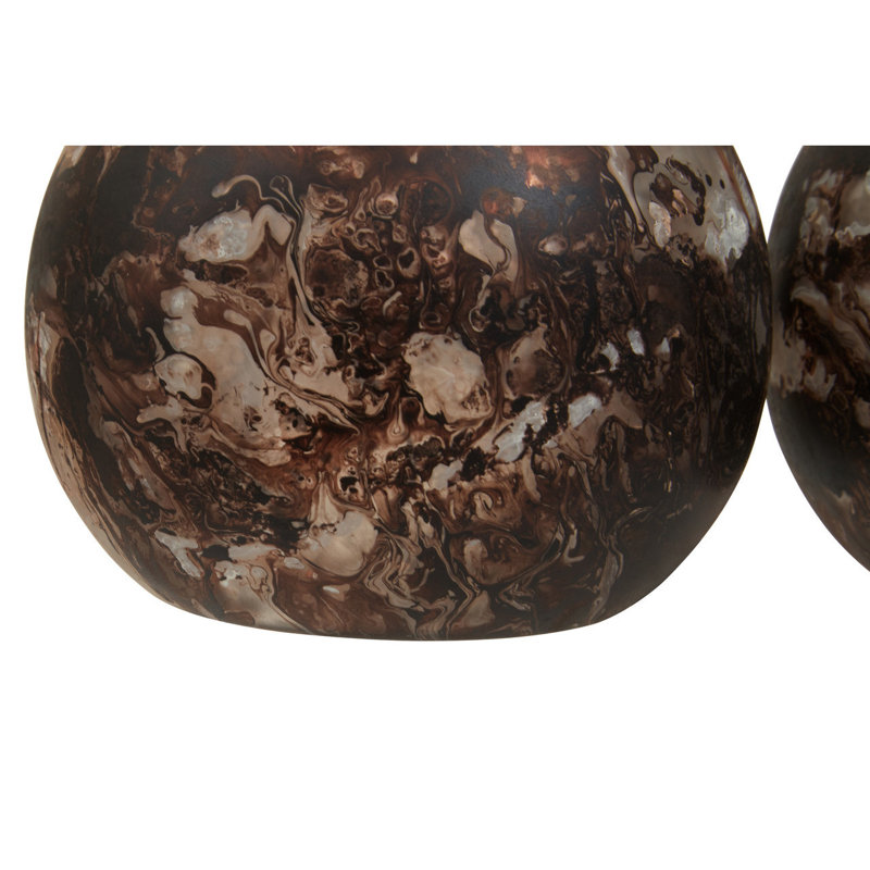 3 Piece Marble Tabletop Tealight Holder Set