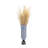 Frosted Textured Glass Vase for Table Home Decor - Elongated Tall Flower Vase Design Accent for Living Room Styling and Display - Blue & Silver-860176837