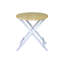 Table pliante ronde 100% bois massif sans assemblage requis