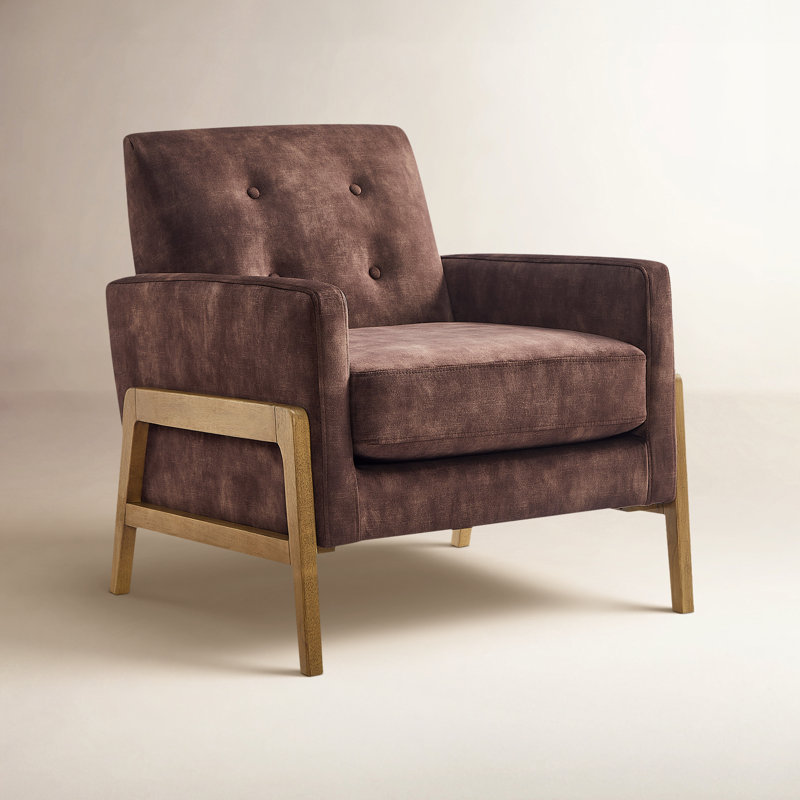 Chaise d'appoint Enni Macon, Espresso