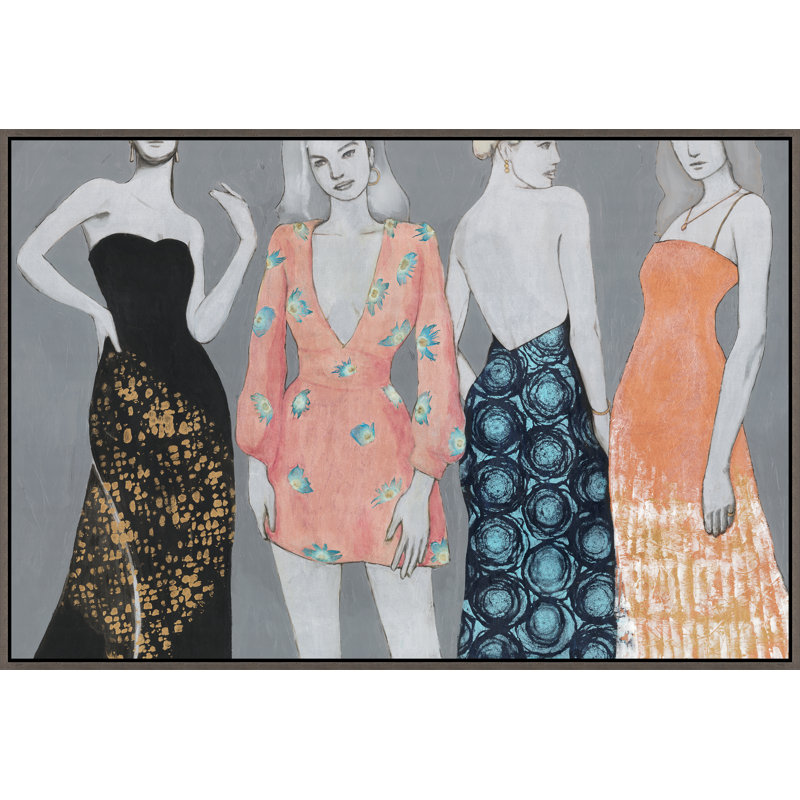 Couture par Victor Ryan - peinture sur toile à cadre flottant