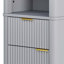 Grande armoire de rangement moderne avec tablettes réglables et tiroir-351608783