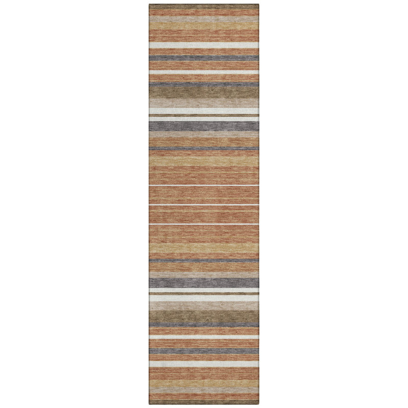 Machine Washable Indoor/Outdoor Chantille ACN2330 Stripes Rug, Runner 2'3" x 7'6"