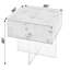 Corsica 20 in. W Square Acrylic Side Table
