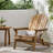 Folding Adirondack Chair Outdoor Wooden Accent Furniture Fire Pit Lounge Chairs,Foldable Design For Patio  Garden Relaxation With Slatted Back  Wide Armrests