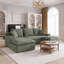 Canapé d'angle modulaire en forme de U de 235 cm (92,51 po), canapé à compression en chenille avec ressorts ensachés, canapé moderne à assise profonde pour salon, livré roulé et sans assemblage-513539448-513539451-513539452