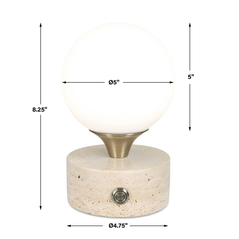 Lampe d'appoint à DEL rechargeable Abril