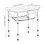 Table de camping pliante portative de 2 pi avec hauteur réglable et surface en panneau de fibres à densité moyenne durable pour une utilisation extérieure et intérieure