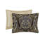 Édredon pour grand lit 4 pièces 2022 amélioré pour la durabilité, fermetures à glissière dans les taies décoratives, chenille avec revers uni contrastant, satin antique, l 92 po x L 96 po, taies décoratives l 20 po x L 26 po + P 2 po, l 60 po x L + P 15 po, taille 100%-120670691