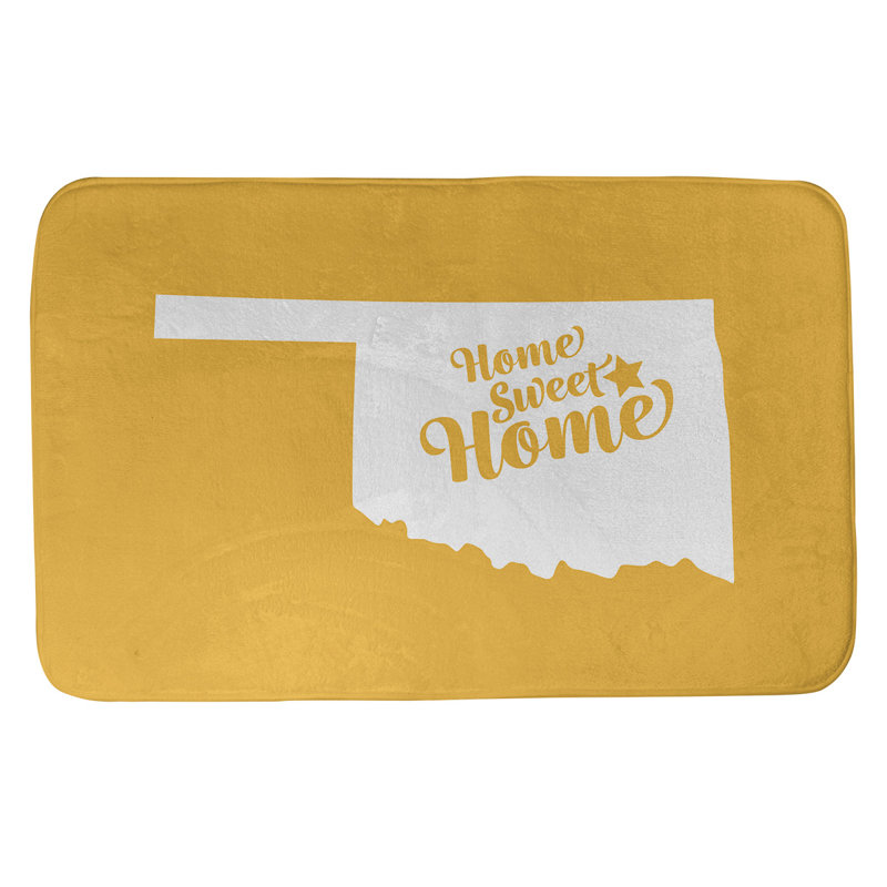 Tapis de salle de bain tulsa doux home, l 21 po x L 34 po, Jaune