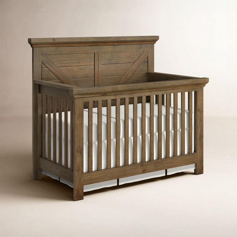 Lit de bébé Aceline, Brun récolte