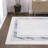 Maythel Classic Border Marble Pattern High-Low Silver/Blue Rug-1389605682