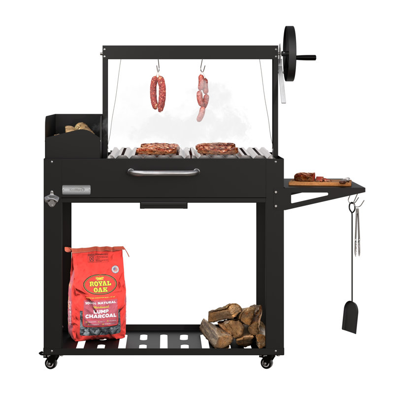 Barbecue d'extérieur réglable en bois 92 pi x 92 po (CA-OG-AW-92)