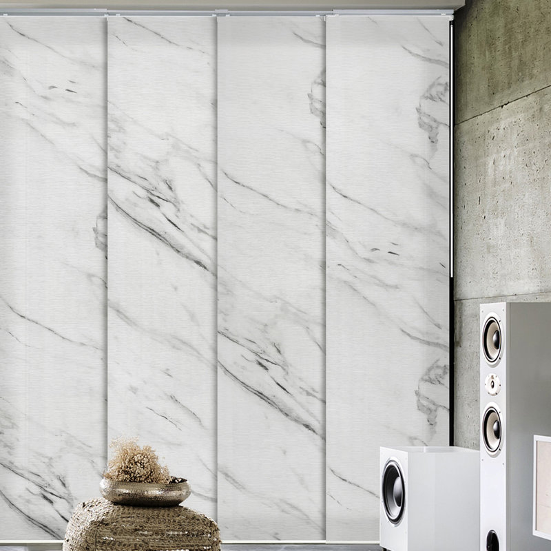 Sharmaine Traditionally Spun Semi-Sheer Statuario Vertical Blind