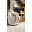 Fauteuil demi-tonneau rembourré et pivotant-287567571