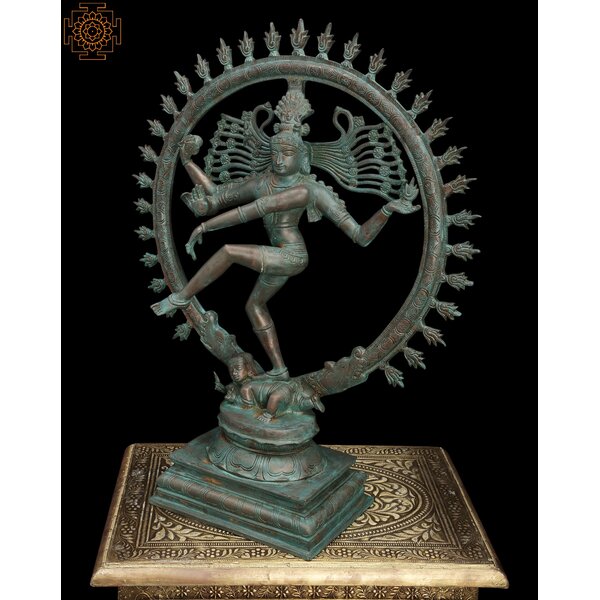 Vigraham Sculptures Wooden Handcarved Majestic Nataraja Statue of Shiva (5  feet - Multicoloured) : : Home