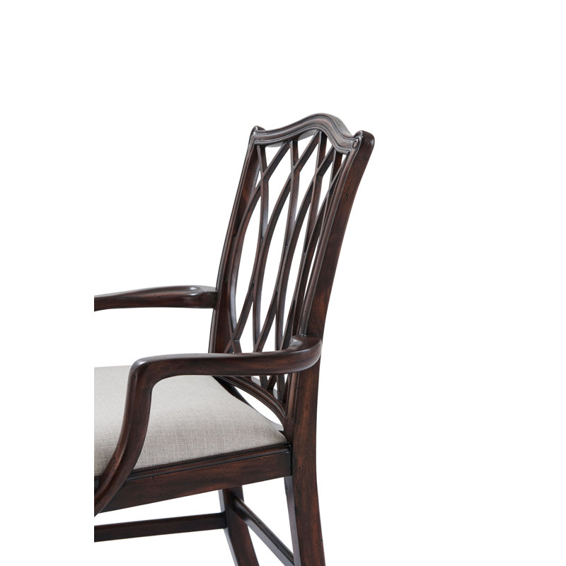 Trellis Upholstered Arm Chair
