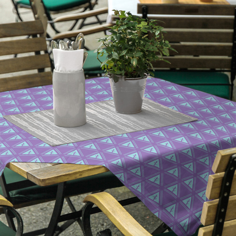 Nappe d’arbre minimaliste classique Barbra, Mauve / bleu sarcelle