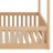 Full Over Full Wood Bunk Bed With Ladder And Guardrails, Solid Wood Bed Frame For Bedroom, Guest Room-337339987