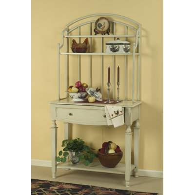 40'' Wood Standard Baker's Rack with Wooden Shelves