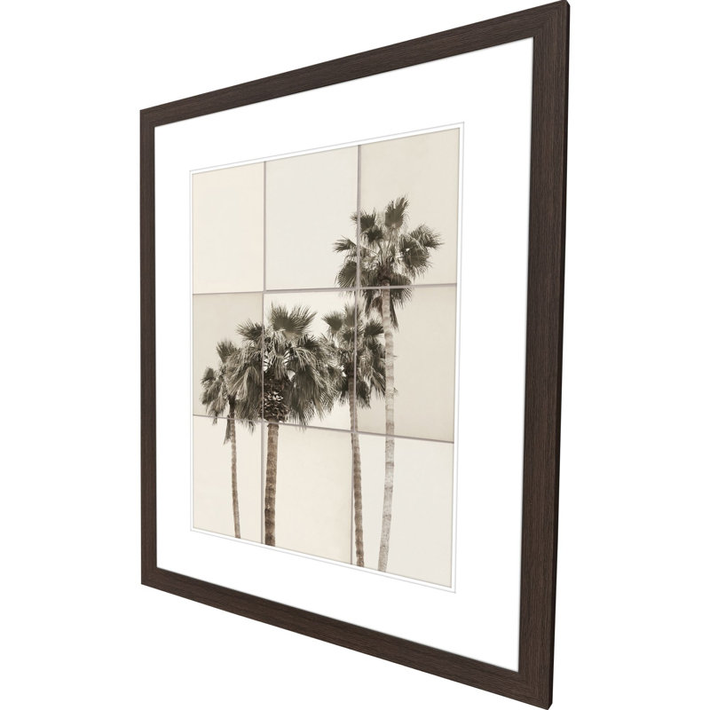 «Paper Palms II», art encadré