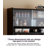 Solid Wood Pantry, Wall-Mounted Integrated Locker, Kitchen Storage Cupboard