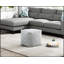 Pouf carré en tissu d'ameublement en chenille moderne avec repose-pieds, tabouret, repose-pieds antidérapant, fauteuil à billes, pouf 1 pièce