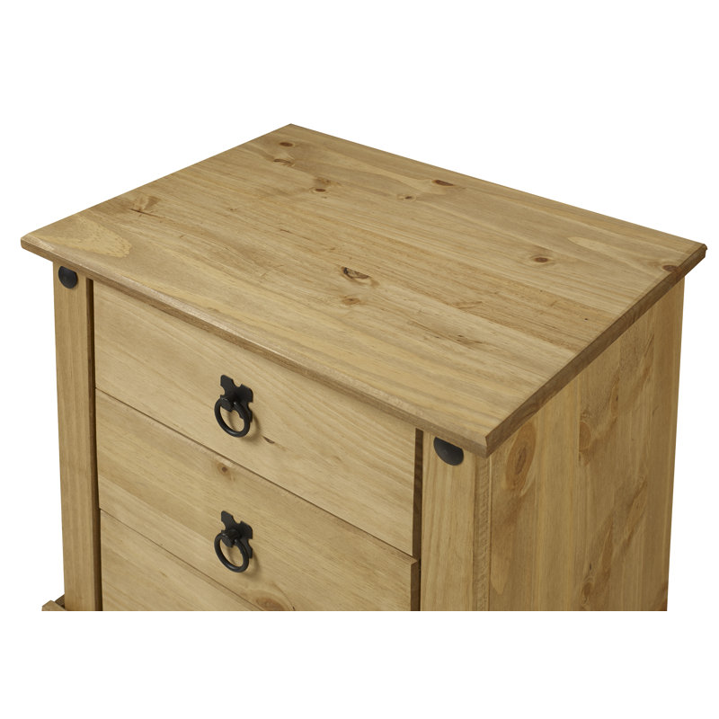 Bridewell 3 Drawer Bedside Table