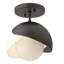 Brooklyn 1 - Light Double Shade Semi Flush Mount-66074460-66074471