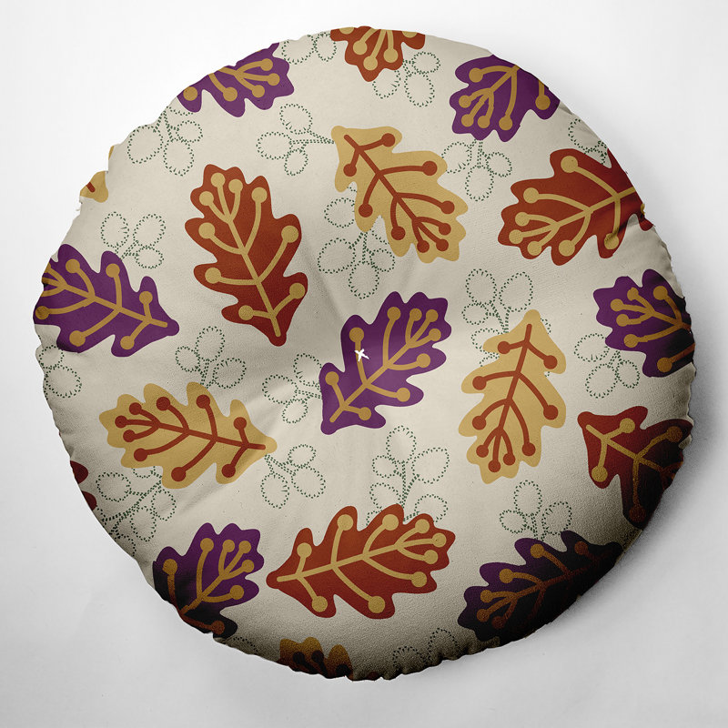 307_Oreiller capitonné à motif de plumes, 26 po x 26 po