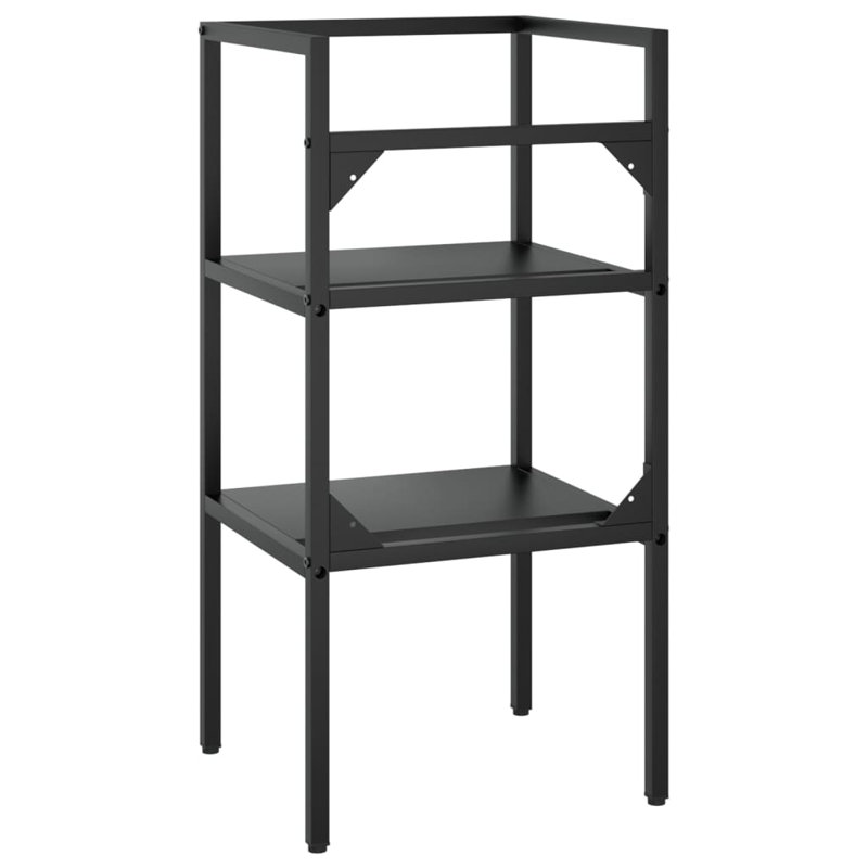 Guderian Single Bathroom Vanity Base Only, Black
