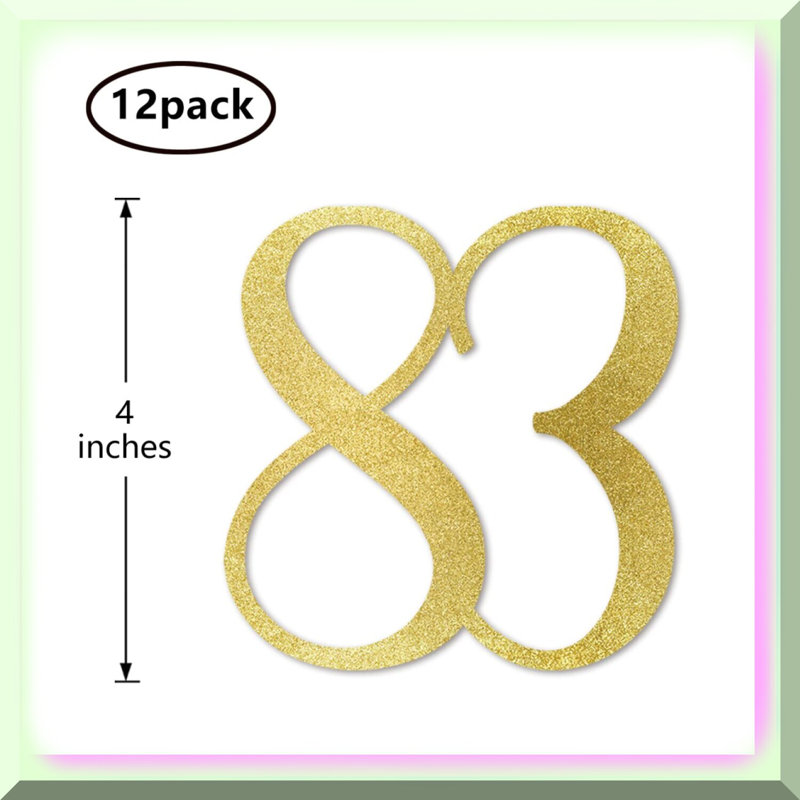 30th Birthday Glitter Decorations Kit