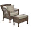 Chaise de patio avec coussins Fredric Donn-1143523889