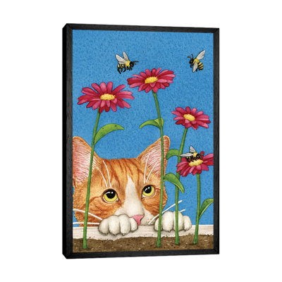Curious Cat 1 Piece Painting on Canvas